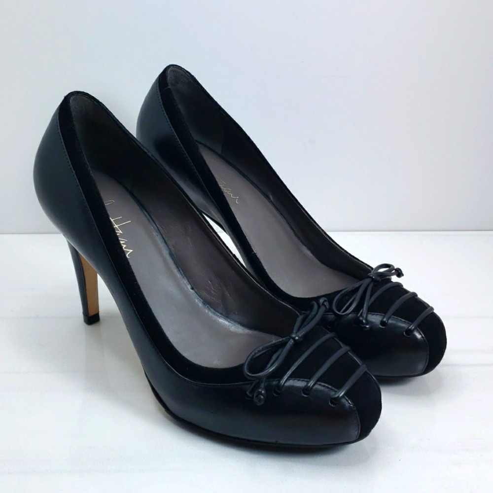 Cole Haan x Nike Air Black Violet Corset Stiletto Pumps Size 6.5 B